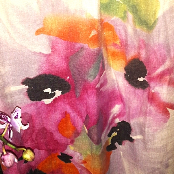 Gorgeous watercolor floral dress womens Petite 6🌸😍😀 - Picture 8 of 11